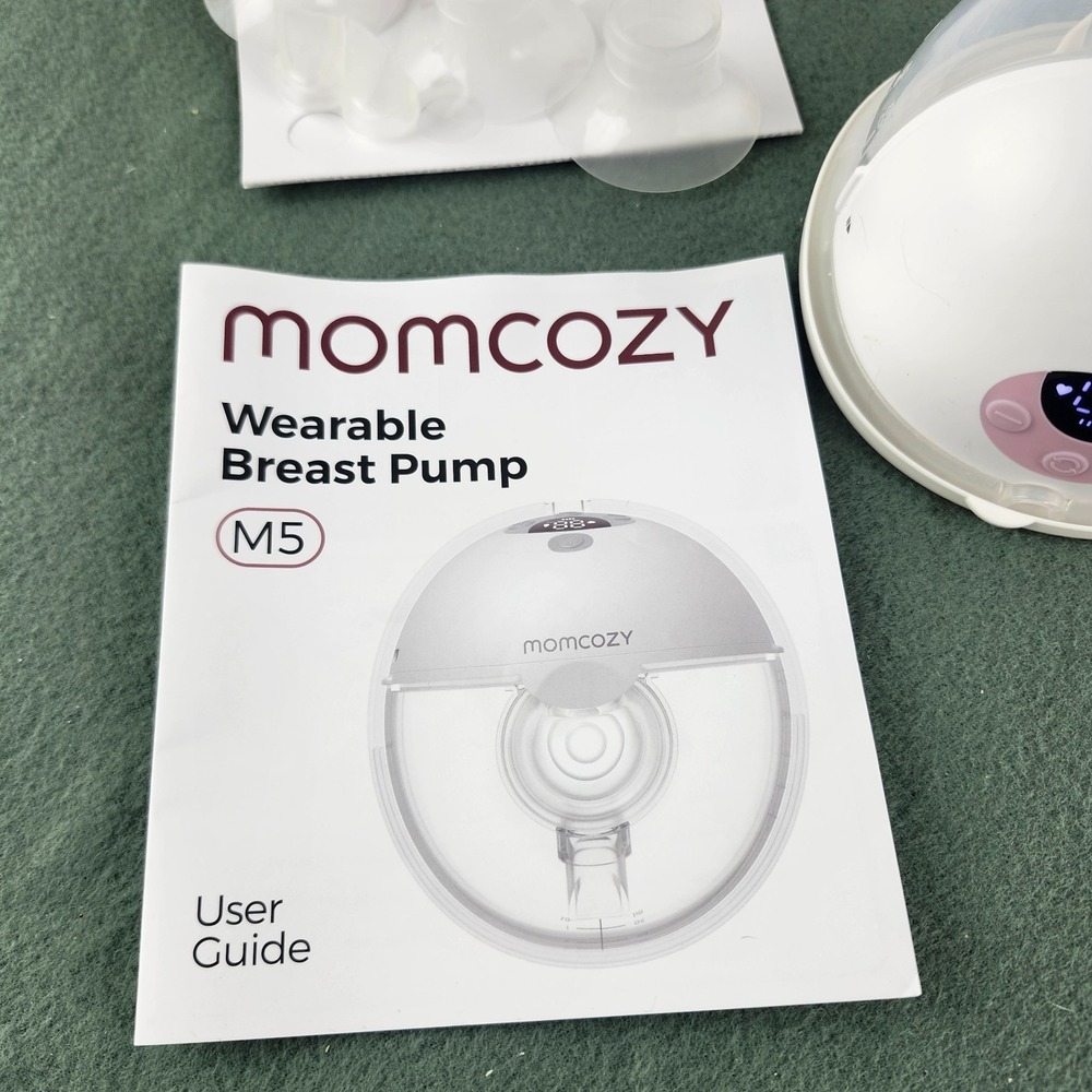 Momcozy M5 Smart Wearable Electric Breast Pump Set, Double Pump System w/ Case - Picture 4 of 8